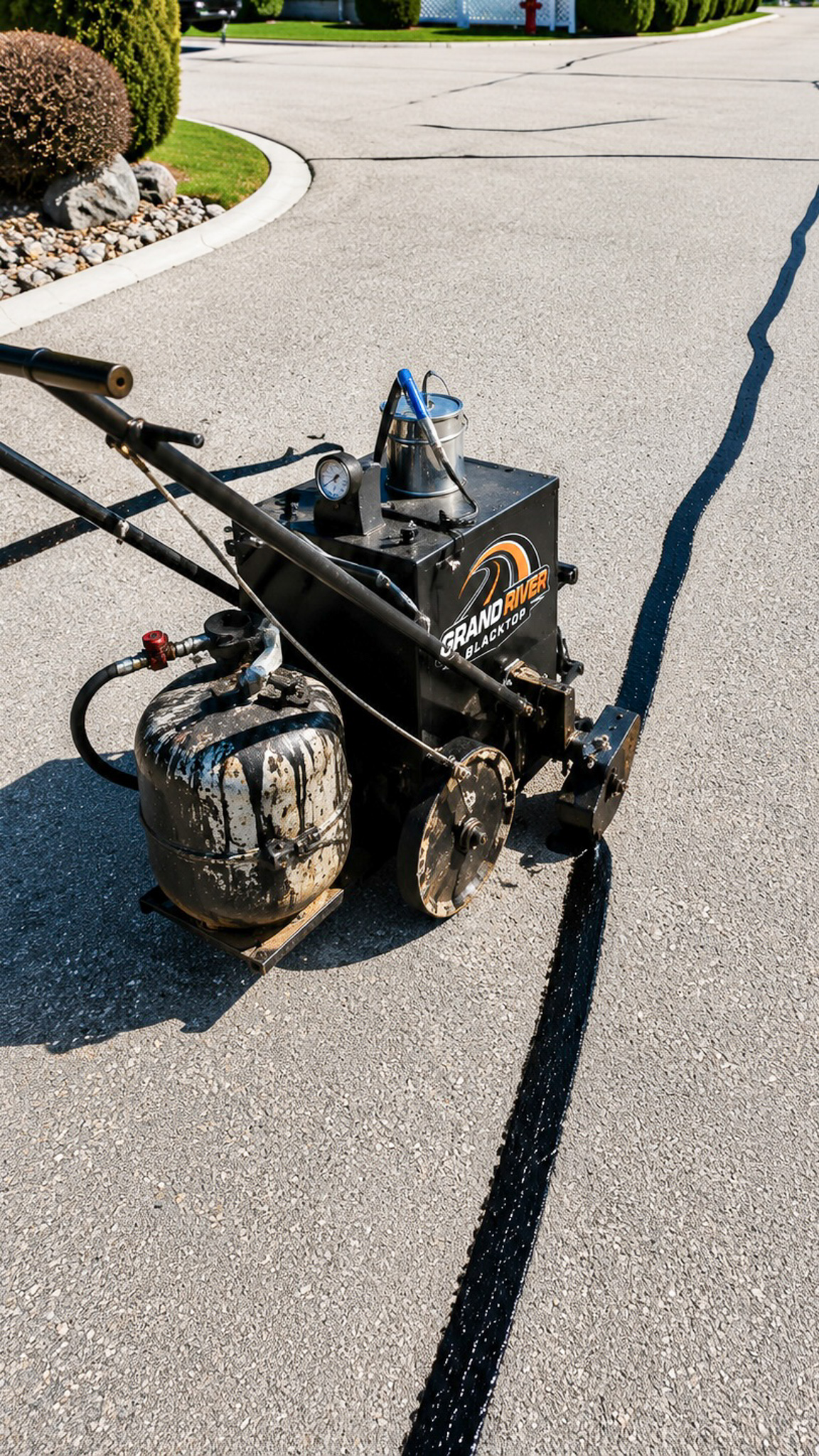 Driveway preparation before asphalt work